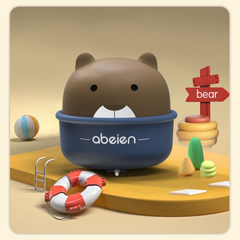 Baby Speelgoed Lente Clockwork Speelgoed Mini Pull Back Springen Cartoon Leuke Cup Huisdier Wind Up Kinderen Speelgoed Voor Kinderen: BEAR