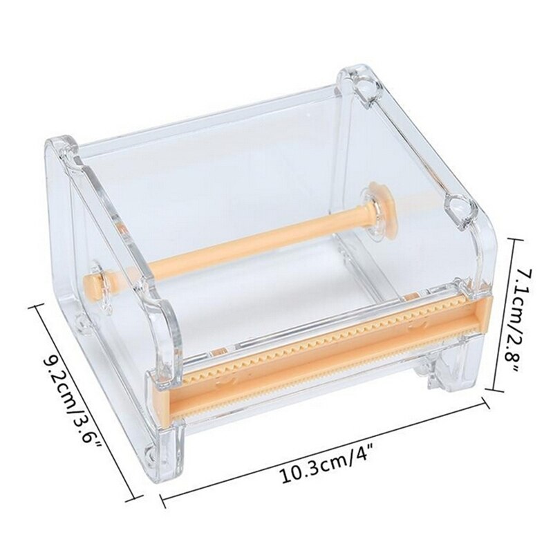 1PC Beige Color MaskingTape Cutter Washi TapeStorage OrganizerCutter OfficeTape DispenserSupplies