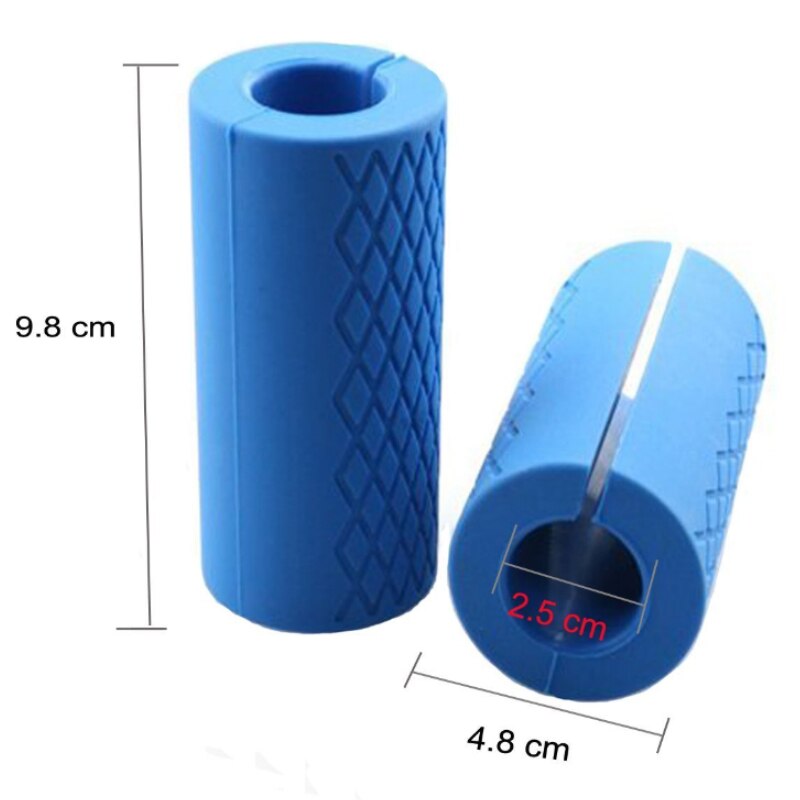 Fdbro 1 Paar Barbell Grips Halter Kettlebell Grip Dikke Bar Handgrepen Pull Up Gewichtheffen Ondersteuning Anti-Slip Bescherm Pad gratis