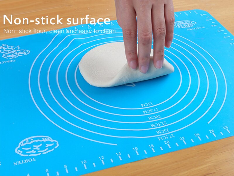 Silicone Gel Mat Kneading Dough Mat Non Stick Home Baking Rolling Cut Mat Multifunctional Household Baking Supplies