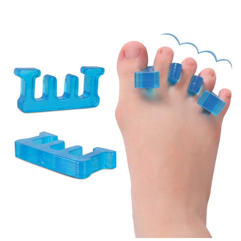 2PCS/Set SEBS Toe Separator Reusable Toe Separator Three-Hole Toe Separator Barb Toe Spacers For Foot Care Accessories