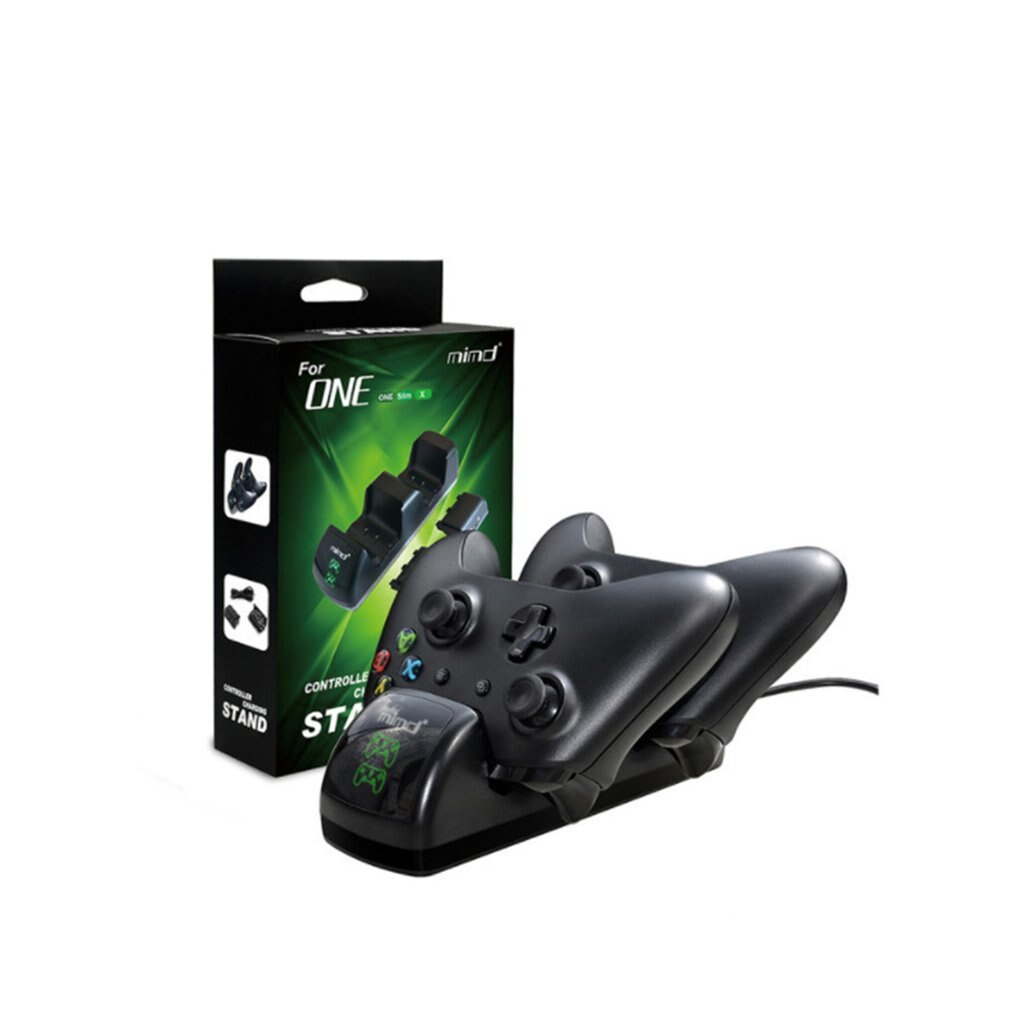 Xbox One/One X/One S Controller Charger Dual Slot High Speed Docking/Charging Station 2 x 1000mAh Rechargeable Battery: Default Title