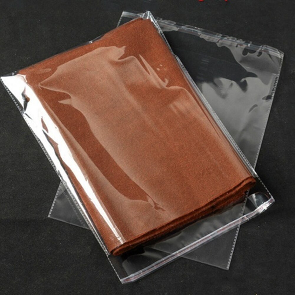 100Pcs Transparent Thick Self-adhesive Bag Clear Package Storage bags Small Plastic Self Sealing Cellophane packing poly Bags