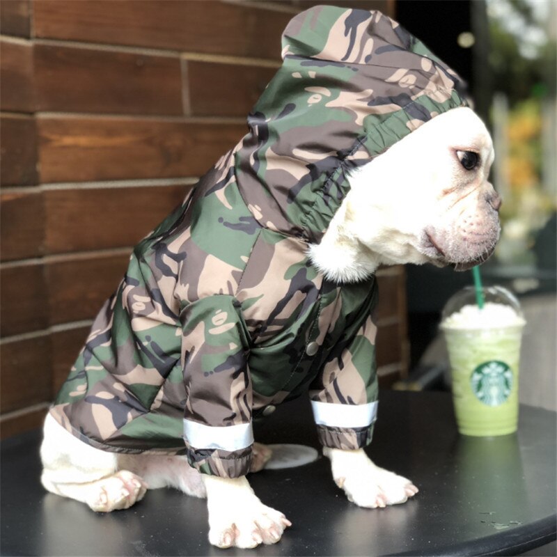 Destructief willekeurig Marine Hond Regenjas Kleding Voor Grote Honden Camouflage Waterdichte Kleding  Regent Hond Regen Jas Outdoor Kostuums Franse Bulldog – Vicedeal