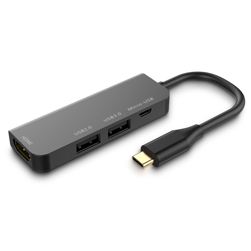 Onvian usb c hub  to 4k hdmi hub usb 3.0 usb 2.0 adapter type c usb hub 3.1 splitter port til macbook pro huawei xiaomi samsung: Default Title