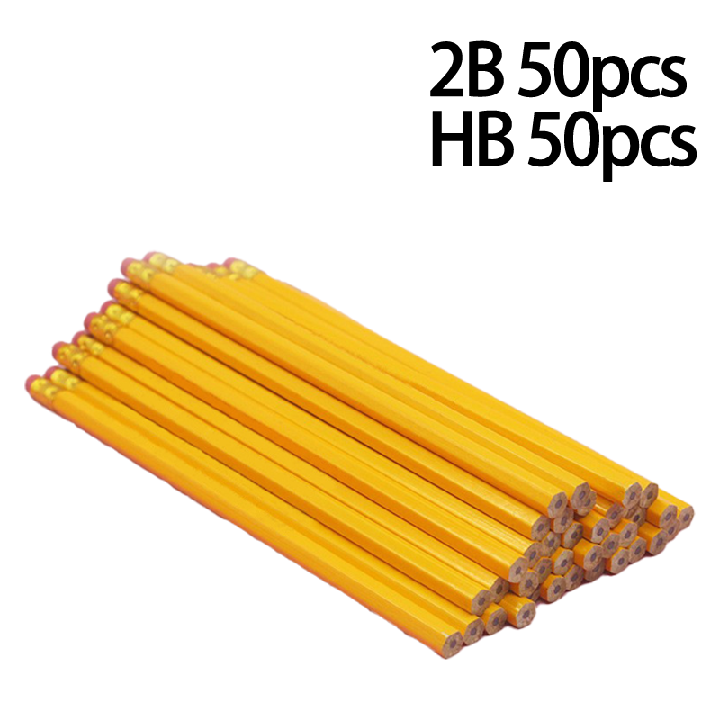 50-150 Stck Gelb Bleistift Mit Radiergummi Spitze HB/2B Bleistift Skizzieren Und Zeichnen Bleistift Lernen Schreibwaren Stift Schüler Schreiben Stift: Grün