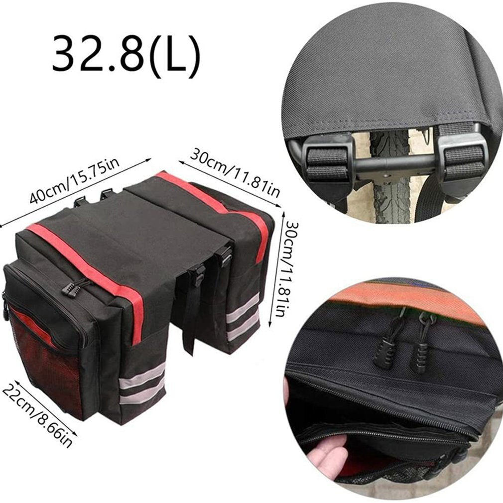 Achterlichten Seat Storage Praktische Mountainbike Bagagedrager Pouch Waterdichte Fiets Fietstas Zadel Duurzaam Reizen