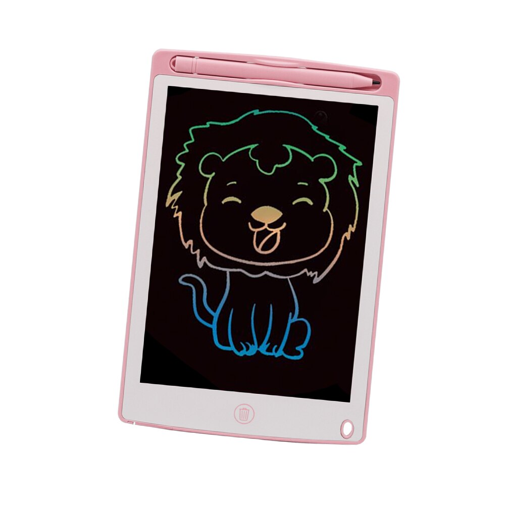 TISHRIC LCD Writing Tablet 8.5 Inch Color Screen Graphic Tablet Writing Board With Stylus Pen Digital Tablet Handwriting Pad: Pink