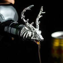 Nalewak robić wina zatrzymać cynkowy Jeleń łoś Lew byk głowa korek robić wina napoje akcesoria barowe Christmas impreza szczęśliwego nowego roku akcesoria