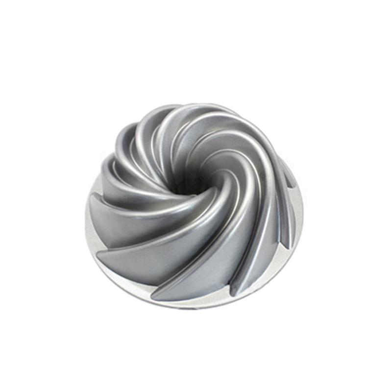 HKML Aluminium Druckguss Schwere Kuchen Pfanne nicht Stock Kuchen bilden Metall DIY Küche Liefert Backformen 6 Formen: 05