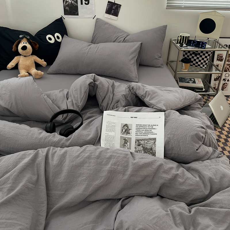 1 Stück blauer Bettbezug 150 x 200 pezo불 Nakon Vara Frances Frances Bettbezug aus gewaschener Baumwolle, Königin-Größe-Bettwäsche für Mädchen-Jungenzimmer (Kissenbezug. Bestellen Sie benötigen): 240X220cm / verrotten