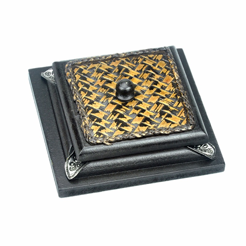 Whyou Vintage Houten Asbak Voor Auto Draagbare Zuidoost-azi Ë Hotel Massief Houten Huis Decoratie Relatiegeschenken