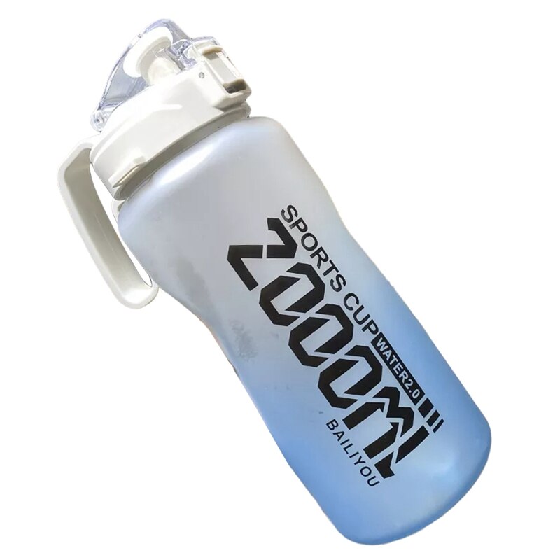 Borraccia sportiva mezzo gallone/68 once con cannuccia viaggi all&#39;aperto arrampicata bottiglie d&#39;acqua per biciclette tazze da palestra: violet