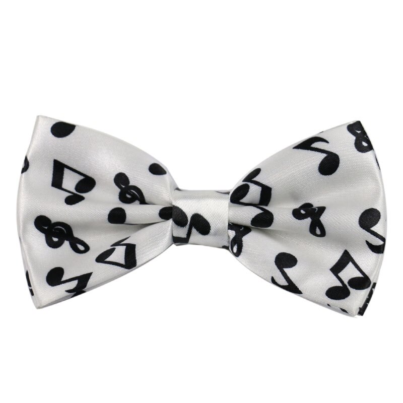 Winfox Vintage Zwart Wit 2.5 cm Brede Bretels Vlinderdas Set Vrouwen Mannen Music Note Bretels Bowtie Brace