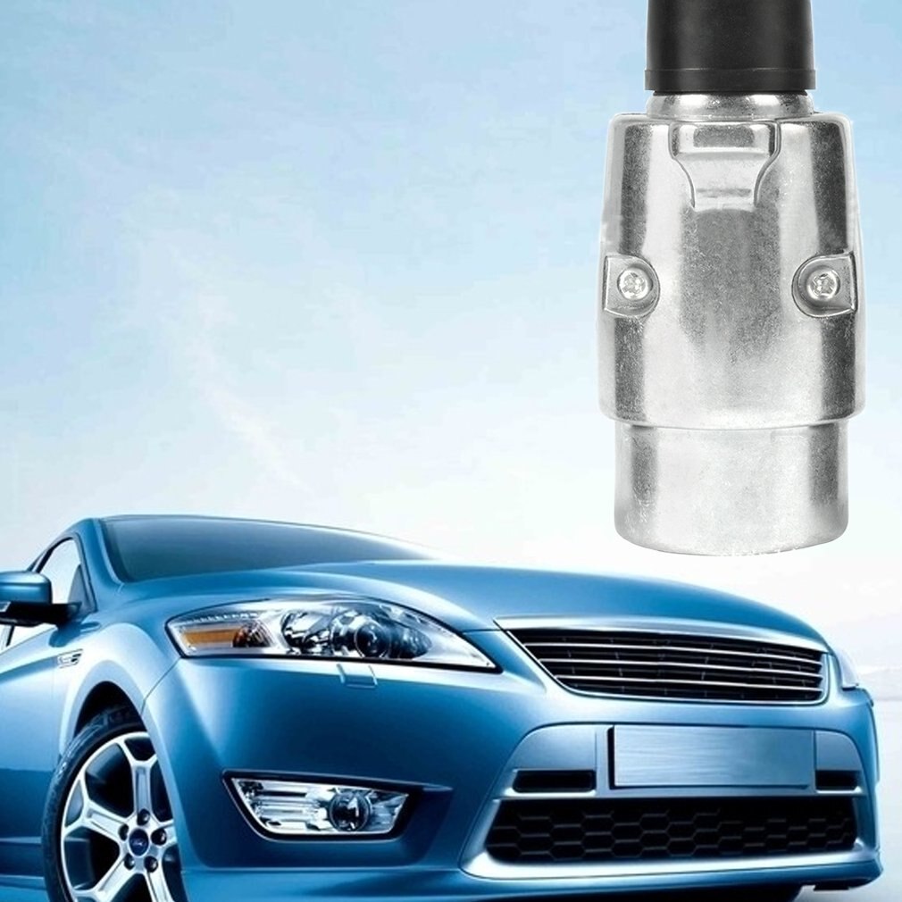 Truck Accessoires 7-Pin 12 Volt Aluminium Plug Truck Kabel Connector Europese Auto Trailer Signaal Licht Trailer Plug Truck kabel