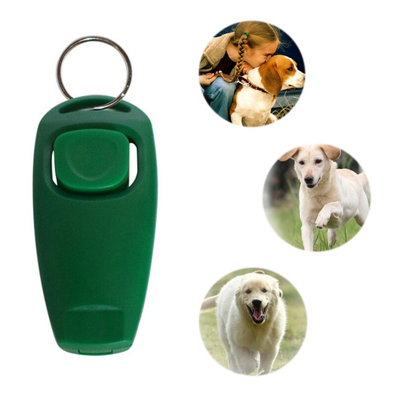 Pet Dog Cat Puppy Click Training Clicker Interactive Obedience Aid Whistle