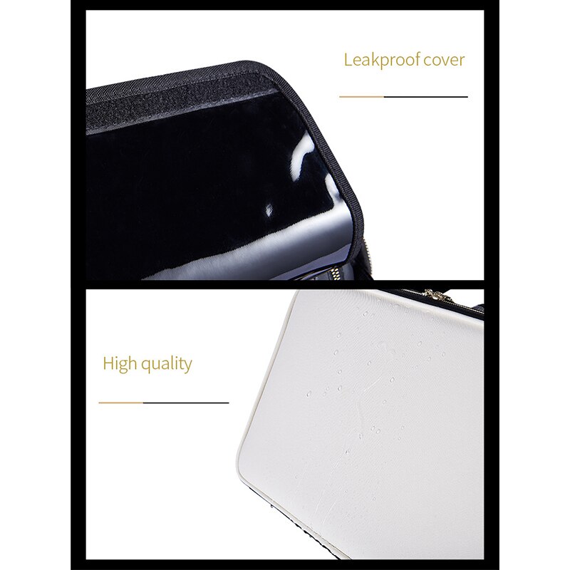 Ladies Double-layer Waterproof Cosmetic Case Bag Women Large Capacity Makeup Brush Organizer Case