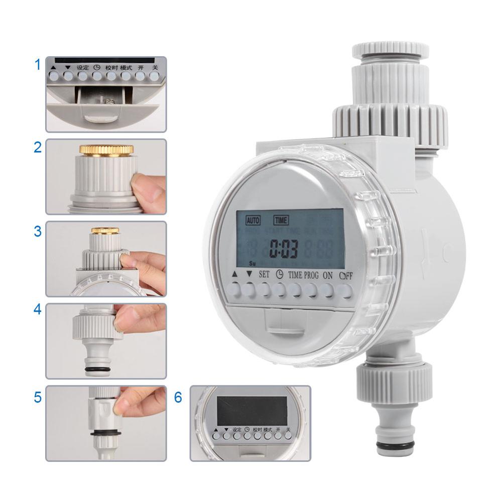 Tuin Watering Timer Solar Water Timer Automatische Watering Irrigatie Controller Systeem Tuin Irrigatie Timer Met Lcd Digitale