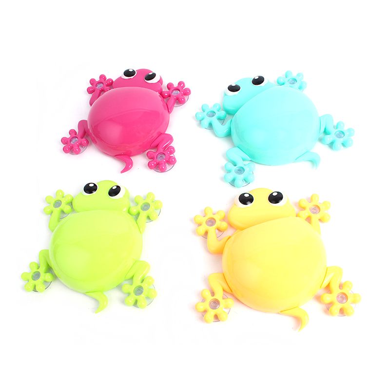 Porte-brosse à dents Gecko Animal de dessin animé, support ventouse porte-dentifrice organisateur pour enfants accessoires de salle de bains