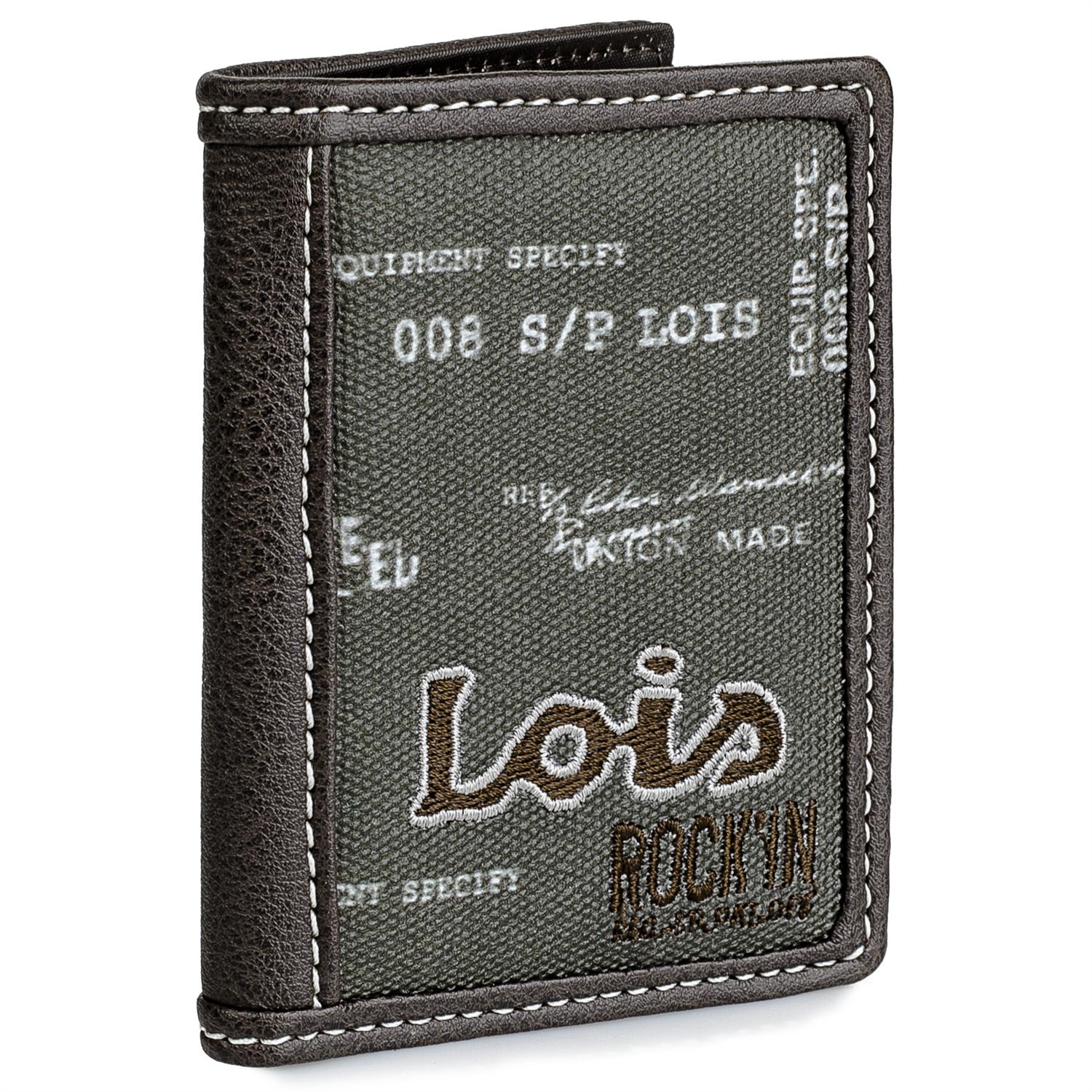 Lois Douglas portefeuille jeunesse garçon Denim toile brodé et imprimé porte-monnaie 201918