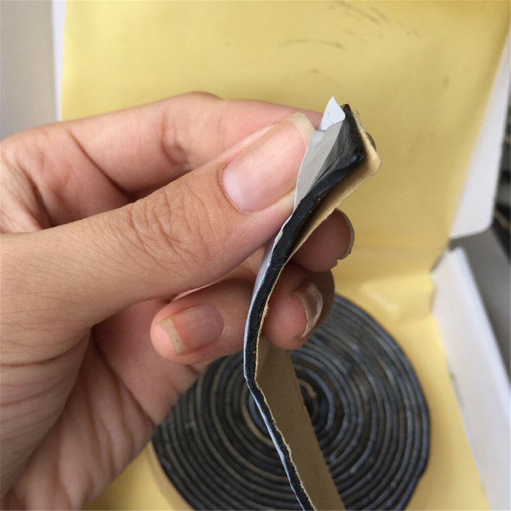 Pegamento de goma negro de butilo, sellador de Faro de coche, Retrofit, resellado, faros Hid, Escudo de luz trasera, pegamento, cinta insonorizada a prueba de polvo para coche