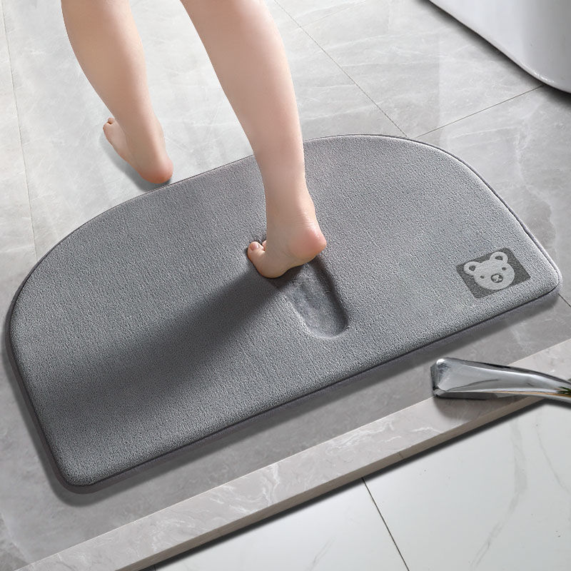 Super Absorbent Bathroom Mat Rug Non-slip Memory Foam Bath Mat Carpet for Bathtub Floor Rugs Shaggy Shower Room Doormat Footpad