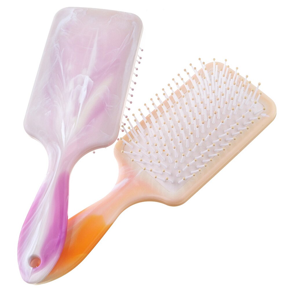 Professionele Vierkante Marmeren Haar Borstel Meisjes Haar Kam Hoofdhuidmassage Gezondheidszorg Haarborstel Kappers Styling Tools Voor Vrouwen