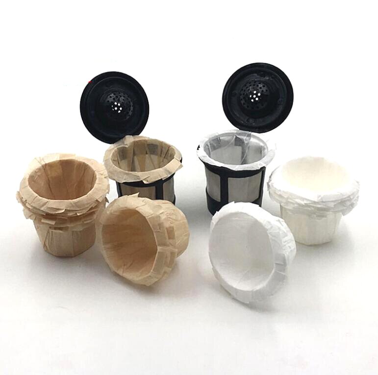 100 st pappersfilter koppar utbytes k-cup filter för keurig k-cup fantastiska kaffefilter