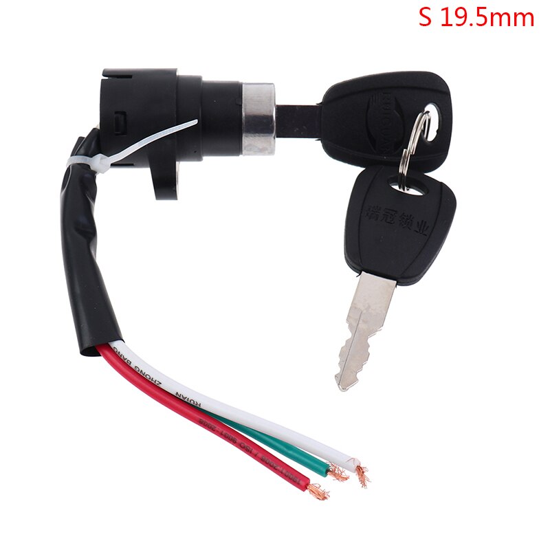 1 SET Universal Motorcycle Motorbike Ignition Switch Key with Wire for Scooter Accessories: s