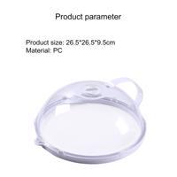 FenKicyen Microwave Food Cover Transparent Anti-Splash Cooking Lid Stove Cover For Oven Refrigerator Dish Airtight Cap Plate 1pc: Transparent--A