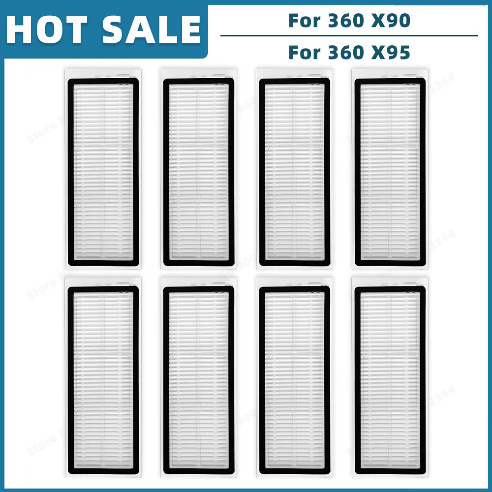 Compatibel Voor 360 X90, S6 Pro, S9 Robotstofzuiger Vervangende Onderdelen Accessoires Hoofdborstel Hepa Filter Dweildoek: Donkergrijs