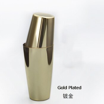 Cocktail Boston Shaker Bar Cocktail Shaker Tin/Tin Shaker Stainless Steel Bar tool: Gold Plated