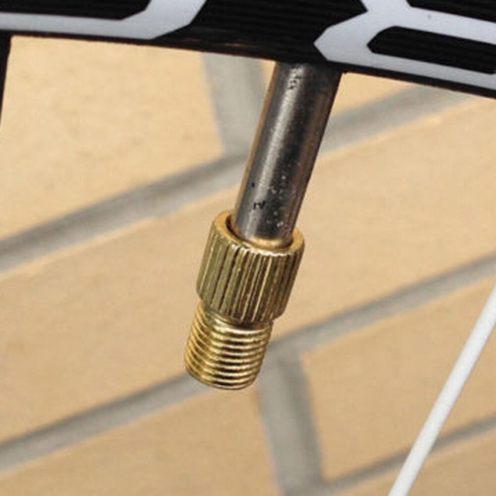 10 stk sykkel messing fransk presta til schraders amerikanske ventiler konverter adapter konverter adapter sink legering reparasjonsverktøy