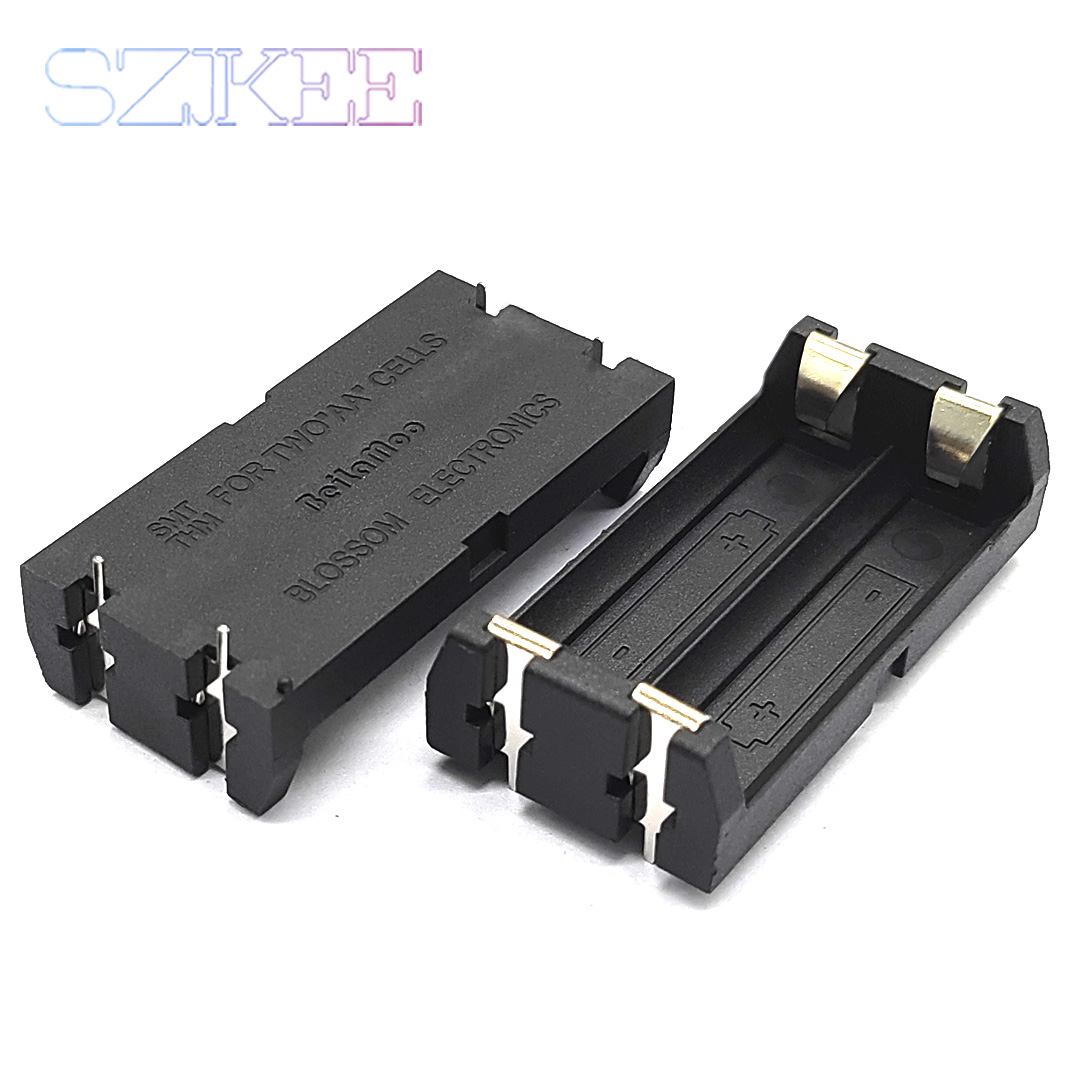 AA Battery Holder SMT With Pin AA Battery Box 14500 Battery Case With Pins SMD 1/2/3 Slot AA standard container: WHITE