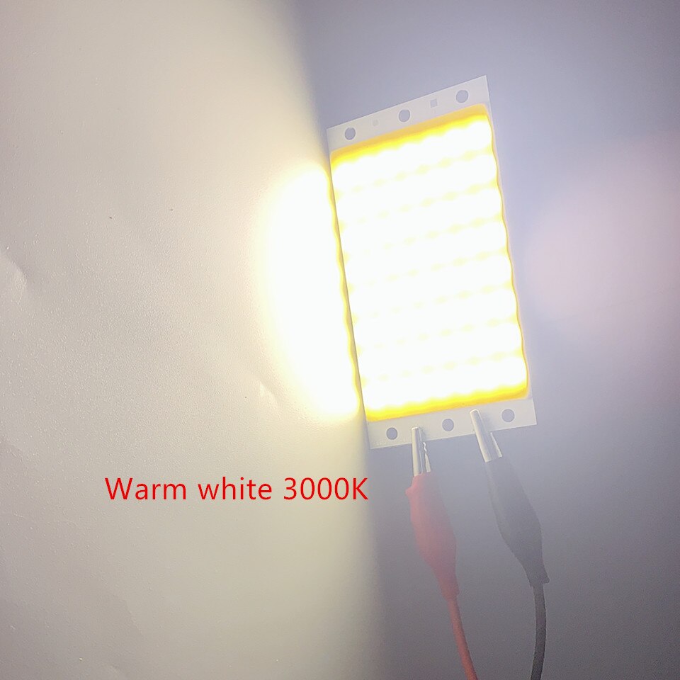 Panneau lumineux LED 12V 15W COB avec contrôleur de gradation 1500lm, 2 pièces/lot, ampoule blanche froide naturelle chaude pour la décoration de travail de bricolage