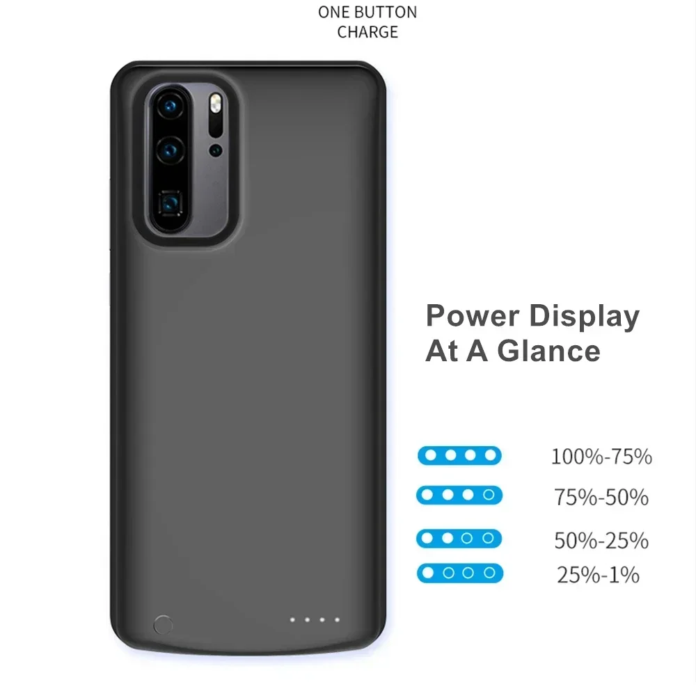 Fabrieksbatterij 10000 mah voor huawei  p30 batterijcase, batterijlader voor huawei  p30 pro, powerbank, powercase voor huawei  p30 pro batterijcase