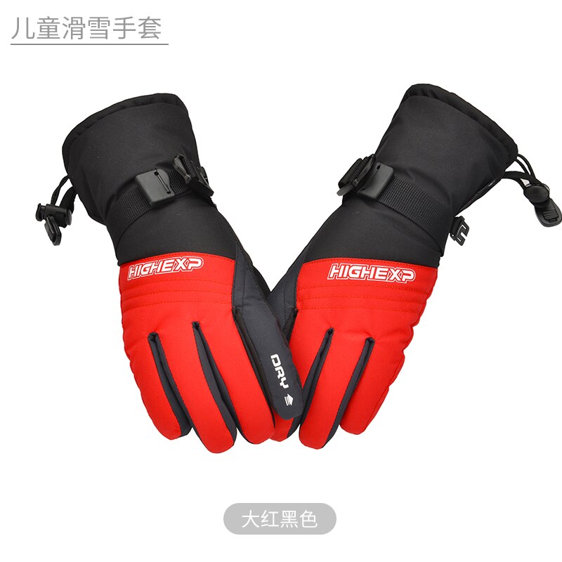 Ski Handschoenen Voor Kinderen Snowboard Handschoenen Meisjes Ski Wanten Thermische Winter Handschoenen Skiën Sneeuw Wanten Waterdichte Snowboarden: 1807-13