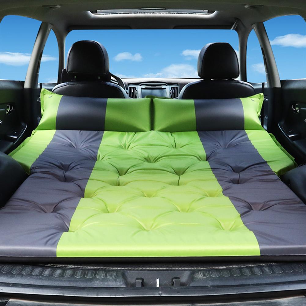 Matelas d'air automatique | Lit pneumatique surélevé, pour voiture Camping, coussin gonflable, pour couchage automatique, lit gonflable de voyage: green