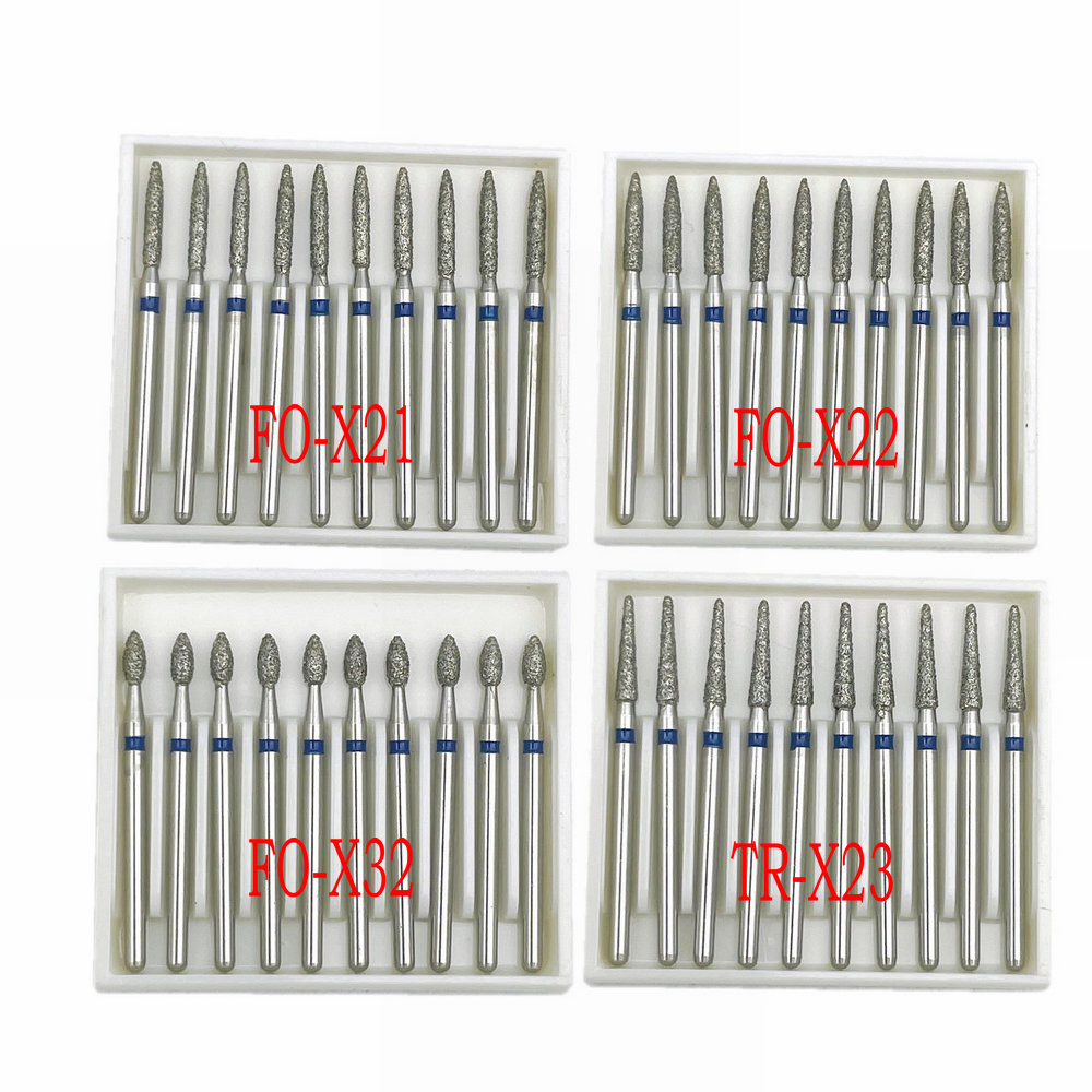5/10pcs Extra Long Dental Diamond Burs FG Diamond 1.6mm Shank for High Speed Handpiece Burs Dentist Tools