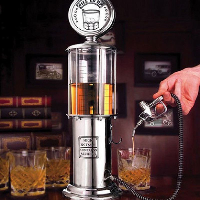Bordspel Mini Bier Dispenser Machine Drinkgerei Single Head Pomp Met Transparante Laag Gas Station Bar Voor Dri