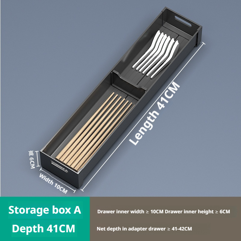 Pojemnik robić szuflady kuchennej, przegródka robić szafki, wbudowany stojak na naczynia, organizer na miski, pałeczki, talerze, uchwyt na sztućce, ociekacz na naczynia.: BIAŁY