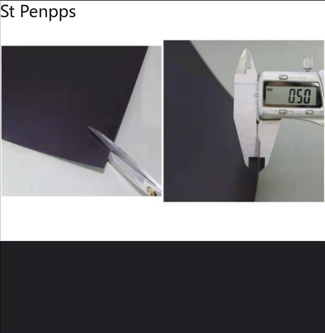 A4 magnetplader sorte magnetmåtter til køleskab foto- og billedskæringsformsmagneter magnetisk på den ene side 0.5mm