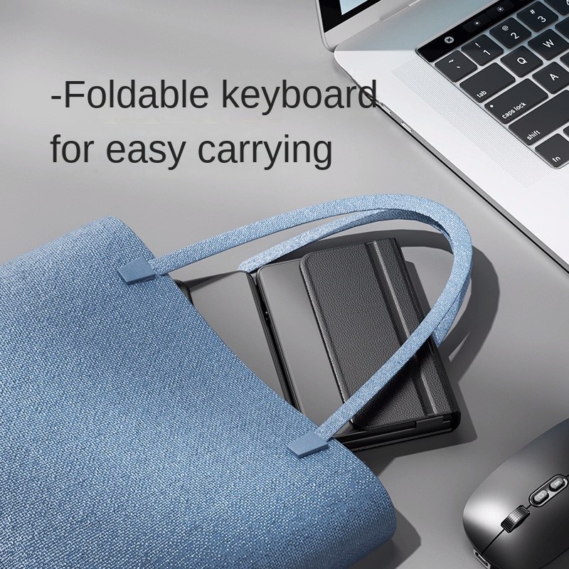 Draagbare Draadloze Opvouwbare Toetsenbord Bluetooth Touchpad Mobiele Telefoon Tablet Notebook Muis Set Meerdere Apparaat Universele Keycaps 2024