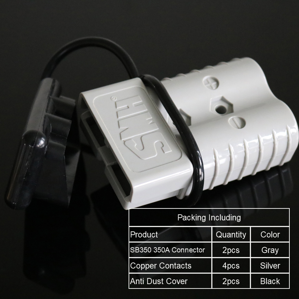 2Set 50 120 175 350 A Battery Charge Plug Quick Connector Kit Trailer Pair Connect Disconnect Winch Electrical Power Cables: 350A