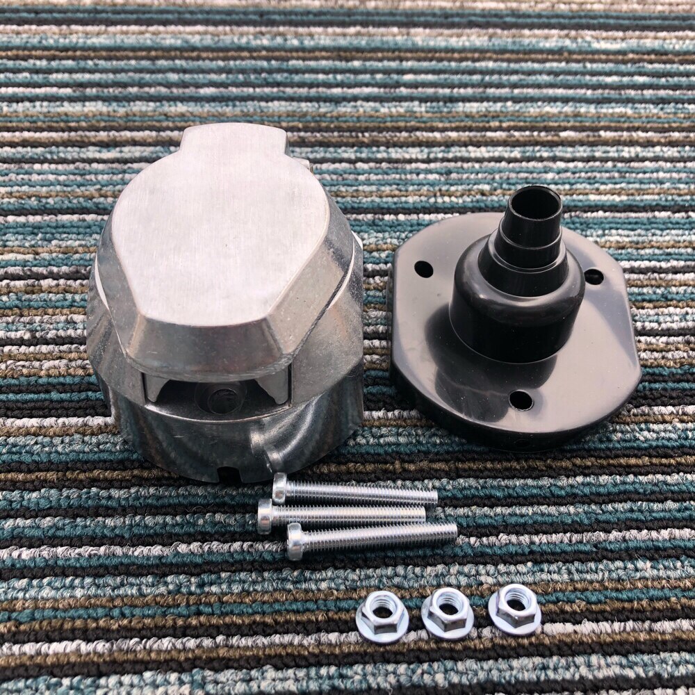 13 Pin European standard Trailer Socket Aluminum Trailer Socket 12V Towbar Towing Socket For Car Trailer Ship RV