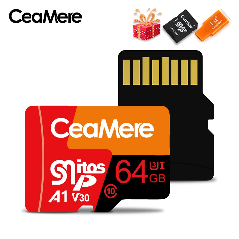 CeaMere Micro SD Card Class10 UHS-1 8GB Class6 16GB/32GB U1 64GB/128GB/256GB U3 Memory Card Flash Memory Microsd for Smartphone