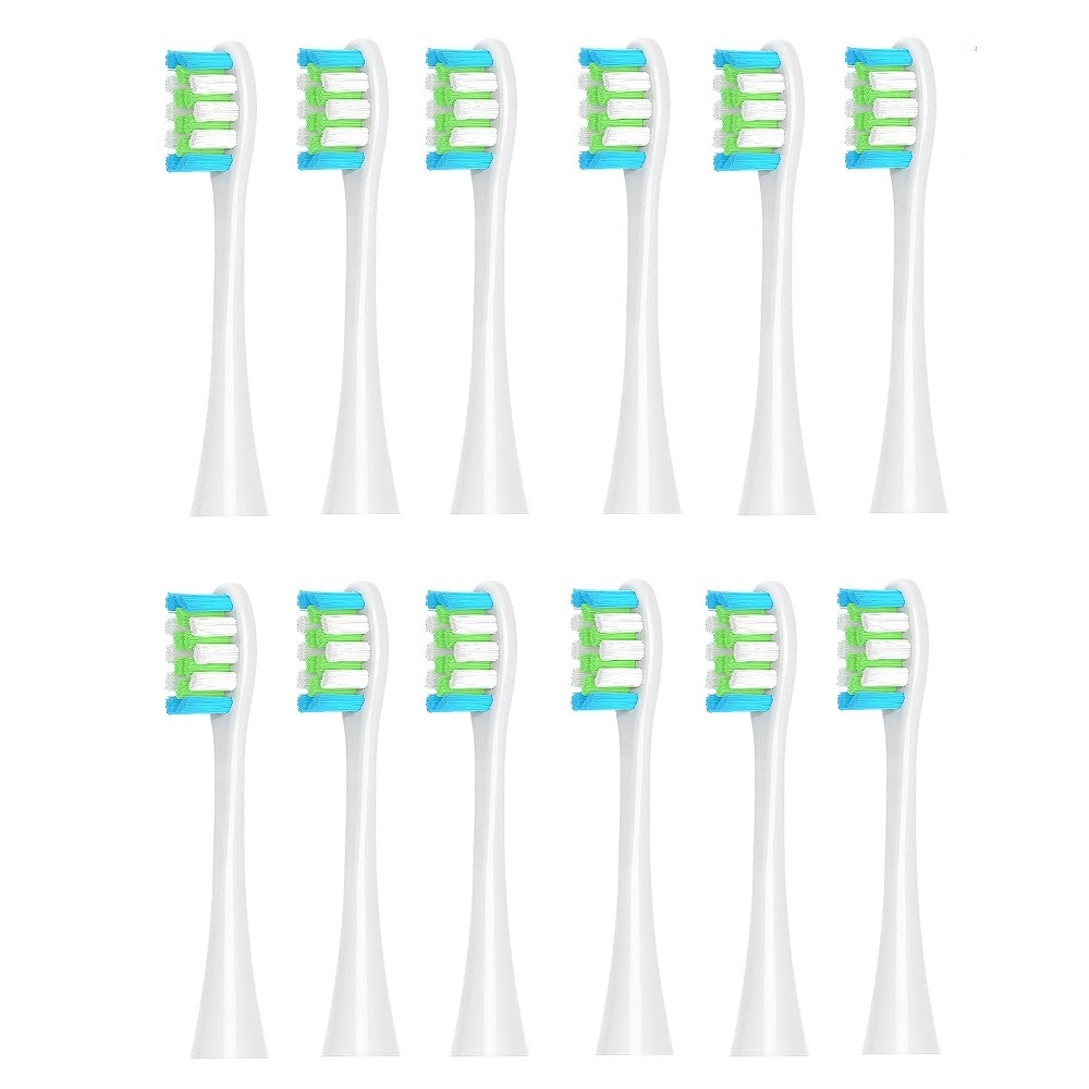 12 unids/set de cabezales de repuesto de cepillo de dientes eléctrico sónico para Oclean X/ X PRO/ Z1/ F1/ One/ Air 2/ SE DuPont boquillas de cerdas: Multicolor