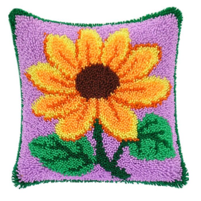 Bloem Klink Haak Smyrna Smyrna Knop Pakket Knoop Kussen Coussin Haak Loquet Klink Haak Kit Knooppakket Tapijt Kussen Heek: W-BZ513-43-43