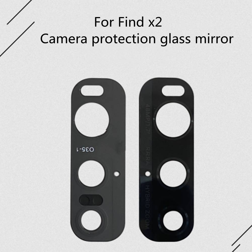 Voor Oppo FindX2 FindX2 Pro Achter Back Camera Glas Lens Cover Frame Vervanging Mobiele Telefoon Reparatie Onderdeel