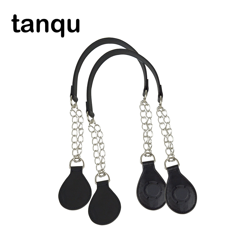 tanqu 1 Pair Metal Shoulder Chain Belt for Obag O Bag Colorful End Combination Handbag Handle